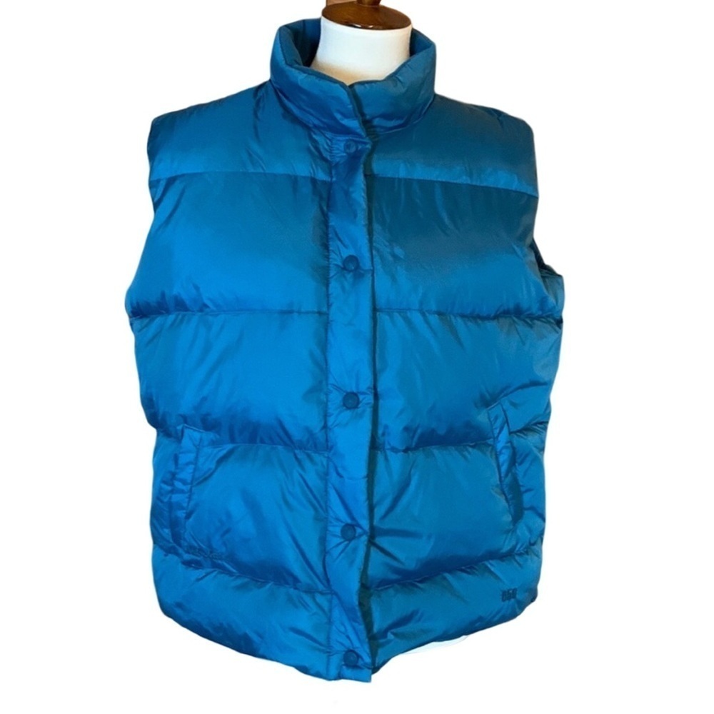 Cabela’s 650 fill goose down puffer vest Size Large Teal blue